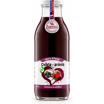 Zamio 100% ovocná šťava Bio Arónia Bio Cvikla 0,5 l