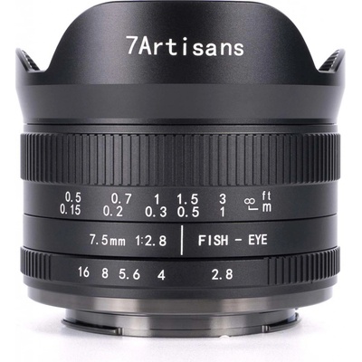 7Artisans 7,5mm f/2,8 MK II Rybí oko APS-C Micro 4/3 A304B-II