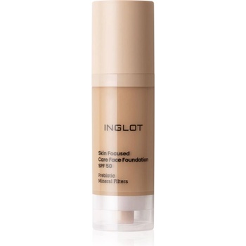 Inglot Skin Focused Care Face Foundation SPF 50 фон дьо тен SPF 50 цвят Medium Apricot 30ml