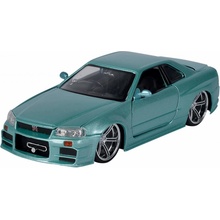 Jada Toys Fast & Furious Diecast Model Nissan Skyline GTR BNR34 1:24