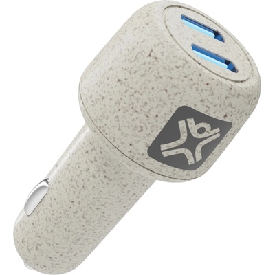 XtremeMac Зарядно за кола XtremeMac - Eco, Double, USB-C, 25W, бежово (XGR-2CPD-03)