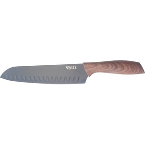Voltz Готварски нож Сантоку Oliver Voltz OV51633WS, 18 см, Ергономична дръжка, Кафяв (OV51633WS)