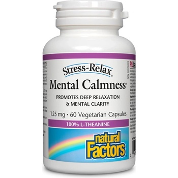 Image 1 of Natural Factors Mental Calmness / L-Theanine 125 mg [60 капсули]