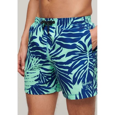 Superdry Бански гащета Superdry Printed 15´´ swimming shorts - Blue (Mint Palm Print)