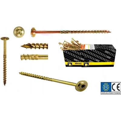 DOMAX Tesárska skrutka s tanierovou hlavou 8x240 mm 50 ks/bal