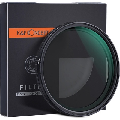 K&F Concept 37MM Nano-X Variable/Fader ND Filter, ND8~ND128, W/O Black Cross K&F Concept