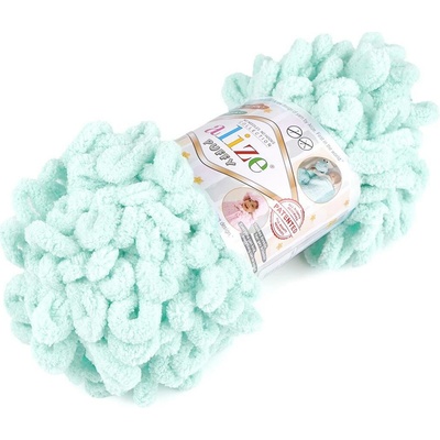 Pletací příze Alize Puffy 100 g Varianta: 13 (15) mint, Balení: 1 ks 48994/118529/228290