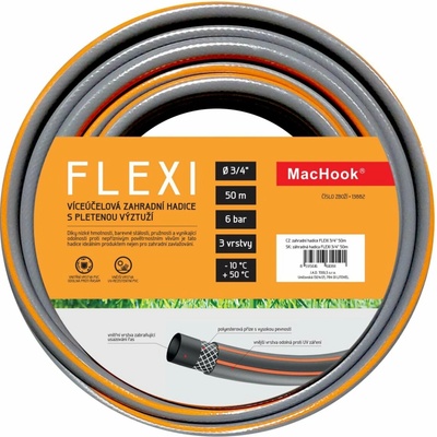 MacHook 13882 Flexi 3/4" 50m šedo-oranžová
