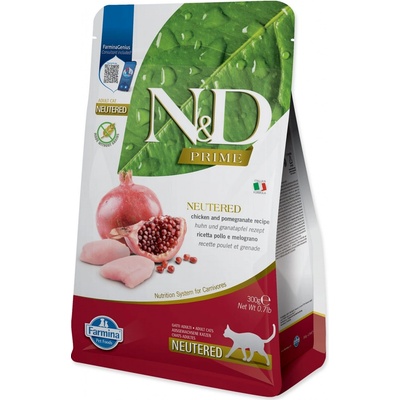 N&D PRIME Cat Grain Free Neutered Chicken & Pomegranate 0,3 kg