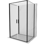 Mexen Exo-B Duo 3S 3-стенна прозрачна душ кабина 120 x 90 см, черна - 814-120-090-70-00-3S (814-120-090-70-00-3S)