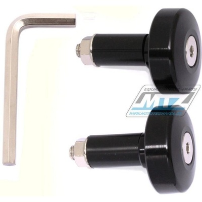 Koncovky/závaží řidítek Alloy - černé (pro vnitřní průměr řidítek ¤17mm) 23-01502