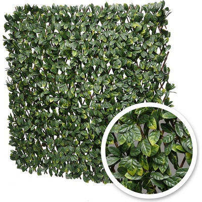 Umělý živý plot listnatý VAVŘÍN VG EXT DELUXE na dřevěném rastru, výška 40-100cm x šířka 135-200cm