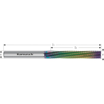 Karnasch 291753200045 | Tvrdokovová hrubovacia a na hotovo fréza 20x45-104x20 mm, Z=8