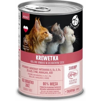 PetRepublic kúsky v omáčke s krevetami 400 g