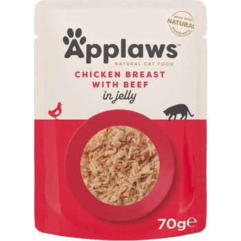 Applaws Котешка Пачка, пиле и говеждо в желе 70 г