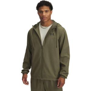 Under Armour Mens Sportstyle Water Resistant Wind Resistant Long Sleeve Windbreaker - Marine OD Green