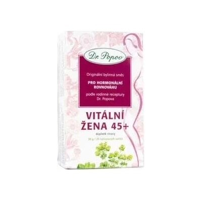 Dr. Popov Vitální žena 45+ porcovaná směs 20 ks