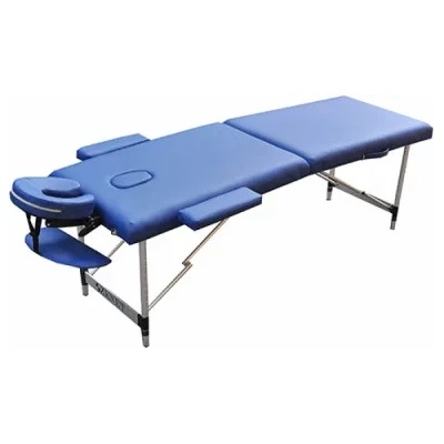 ZENET Сгъваема масажна кушетка, 2 зони, алуминий Zenet ZET-1044 размер S син, с възможност за регулиране на височината (1044-s-nb)