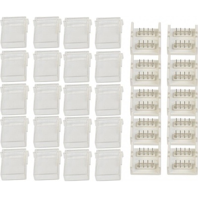 Lightex Прав конектор 4PIN за водоустойчива LED лента RGB 6A 10mm (521AL0001390)