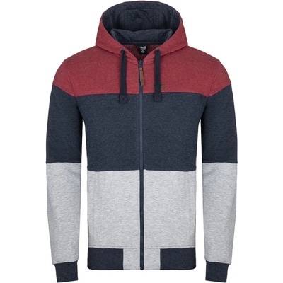 Loap Edvan pánska mikina CLM2254 Sivo-červená