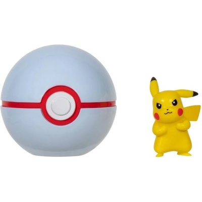 Orbico Pokémon Poké Ball Clip 'n' Go PIKACHU + PREMIER BALL