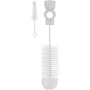 Dojčenské fľaše Canpol babies kefa na čistenie fliaš s hubkou zelená/modrá