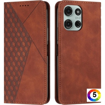 Motorola Moto G75 5G Magnetic Wallet/ Diamond Splicing Skin Калъф и Протектор