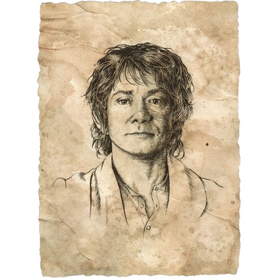 Weta Collectibles Арт принт Weta Movies: The Lord of the Rings - Portrait of Bilbo Baggins