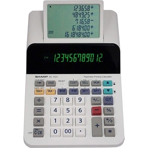 Sharp Настолен калкулатор Sharp EL1501 с допълнителен дисплей EL-1501 (SH-EL1501) Калкулатори