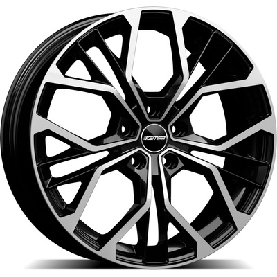 GMP Matisse 7x17 5x100 ET43 black diamond