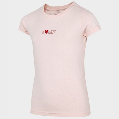 4F dětské tričko HJZ22 JTSD005 light pink