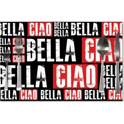 Sablio Prostírání La Casa de Papel Professor or Bella Ciao motiv 2 40x30cm