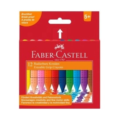 Faber Castell voskovky trojhranný tvar Grip 12 ks
