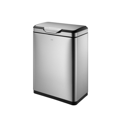 EKO-Europe EKO Кош за разделно събиране TOUCH PRO - 2 х 20 литра - мат (EKO 917840 - Matt s/s)