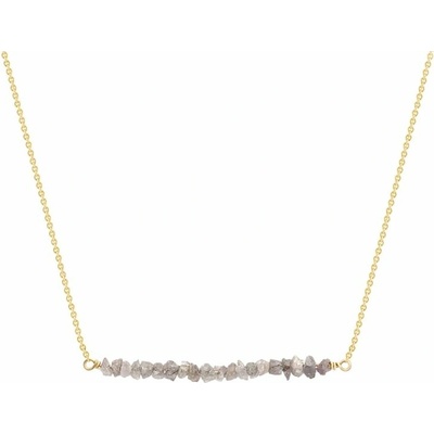 Eppi Zlatý choker s ružovými nebrúsenými diamantmi Briely N36901