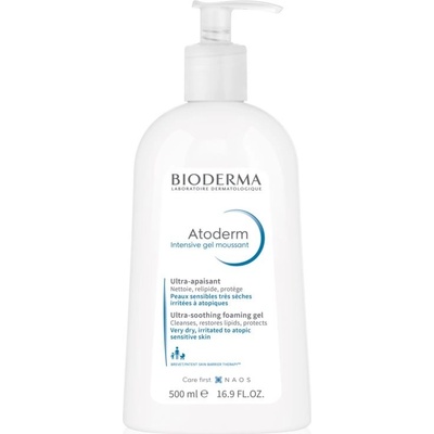 Bioderma Atoderm Intensive Gel Moussant výživný pěnivý gel pro velmi suchou citlivou a atopickou pokožku 500 ml