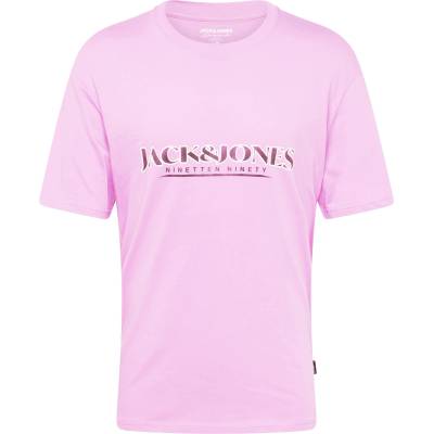 JACK & JONES Тениска 'grand' розово, размер xl