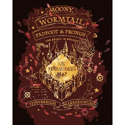 ZUTY Malování podle čísel POBERTŮV PLÁNEK HARRY POTTER