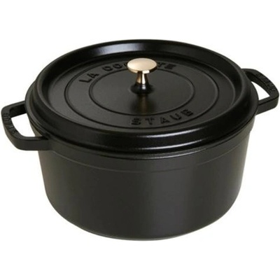 Staub Cocotte hrnec kulatý 24 cm 3,8 l černá