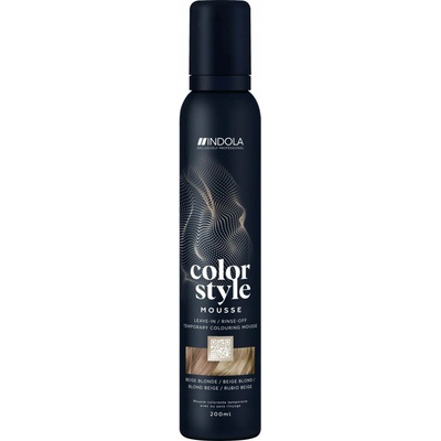 INDOLA Tónovací pěna Color Style Mousse 3v1 Perlově Béžová 200 ml