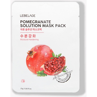 Lebelage Pomegrante Solution Mask textílna maska s výťažkom z granátového jablka 23 ml