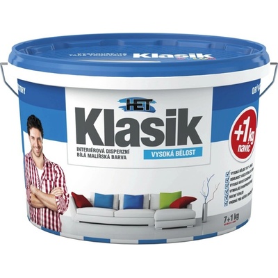 HET KLASIK Interiérová snehobiela farba 8 kg snehovobiela