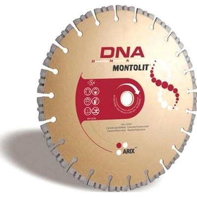 Montolit LX350 – Segmentový diamantový kotúč DNA na stavebné materiály, Ø350mm, mokré/suché rezanie