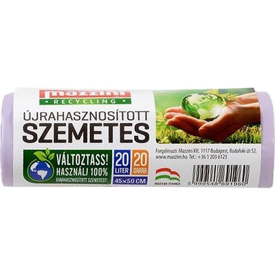 Mazzini Торба за боклук mazzini 20l рециклирана 20 броя 104015 (104015)