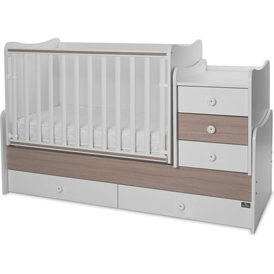 Lorelli Легло Lorelli - Maxi Plus, 3Box, 70 х 160 cm, бяло/кехлибар (10150580044P)