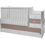 Lorelli Легло Lorelli - Maxi Plus, 3Box, 70 х 160 cm, бяло/кехлибар (10150580044P) - baby