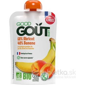 Good Gout Bio Marhuľa s banánom 120 g