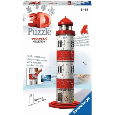 Ravensburger - Puzzle 3D puzzle Mini Maják - 40 - 99 piese