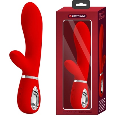 Вибратор, супер мек силикон, 20, 5см. - Pretty Love Thomas Red (DEBRA01634)
