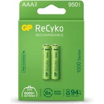 GP Batteries Акумулаторна Батерия GP R03 AAA 1000mAh NiMH 100AAAHCE-EB2 2 бр. в опа (GP-BR-100AAAHCE-EB2)